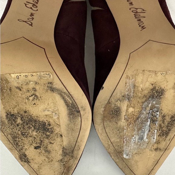 Sam Edelman Burgundy Heels Size 7 - Picture 5 of 5